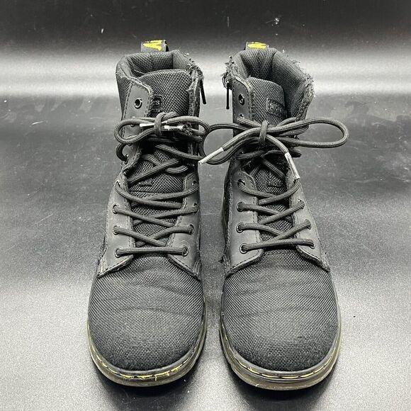 Dr. Martens Combs J Juniors size 3 black boot zip closure casual outdoor - Picture 4 of 7